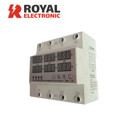 Suntree | Din Rail 3 Phase Adjustable Over Under Voltage Protection Protector